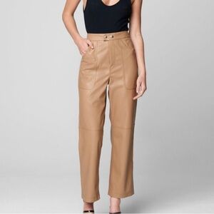 Blank NYC Baxter Camel Vegan Leather Pant